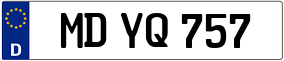 Trailer License Plate